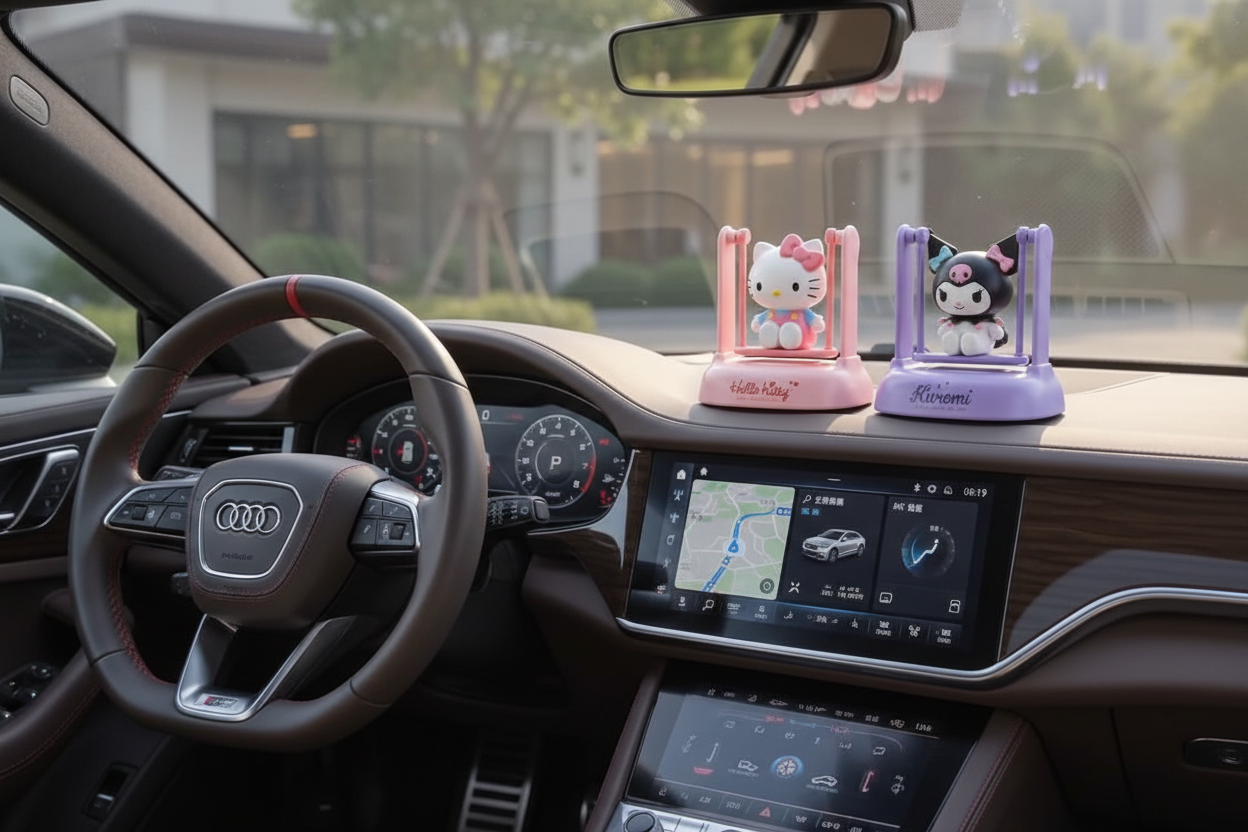 Hello Kitty & Kuromi Solar Car Air Freshener