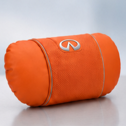 Infiniti Car Neck Pillow & Lumbar Support Cushion - Headrest Orange