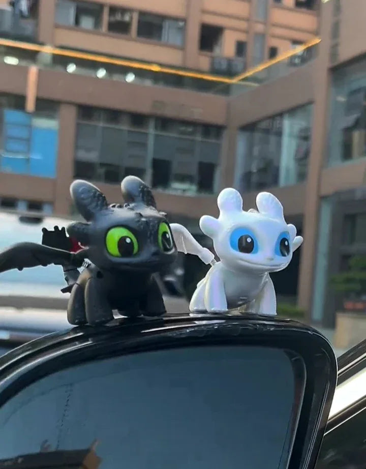 Light Up Night & Light Fury Keychain – Glowing Dragon - Light Fury