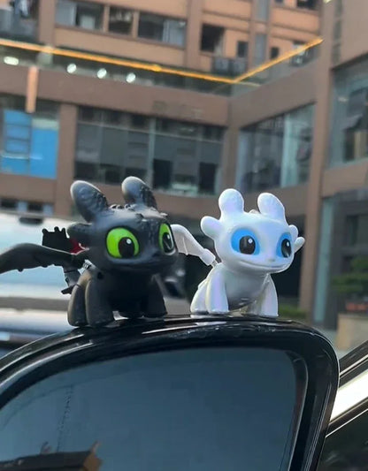 Light Up Night & Light Fury Keychain – Glowing Dragon - Light Fury