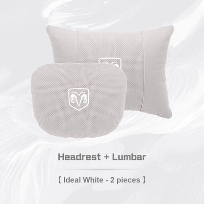 Dodge Neck Pillow and Lumbar Support Cushion Set