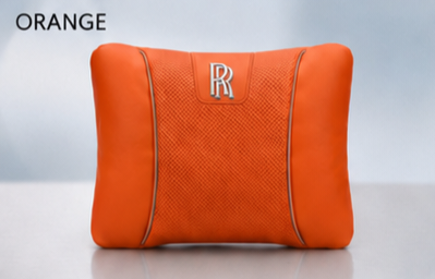 Rolls-Royce Car Neck Pillow & Lumbar Support Cushion - Lumbar Orange