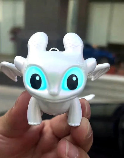 Light Up Night & Light Fury Keychain – Glowing Dragon - Light Fury