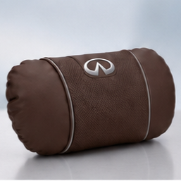 Infiniti Car Neck Pillow & Lumbar Support Cushion - Headrest Brown