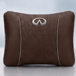 Infiniti Car Neck Pillow & Lumbar Support Cushion - Lumbar Brown