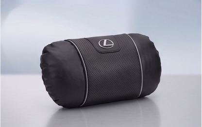 Lexus Car Neck Pillow & Lumbar Support Cushion - Headrest Black
