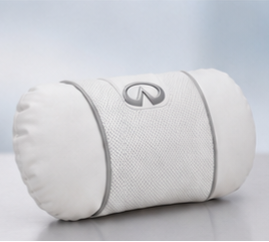 Infiniti Car Neck Pillow & Lumbar Support Cushion - Headrest White