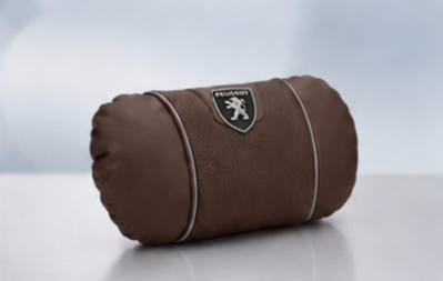 Peugeot Car Neck Pillow & Lumbar Support Cushion - Headrest Brown