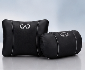 Infiniti Car Neck Pillow & Lumbar Support Cushion