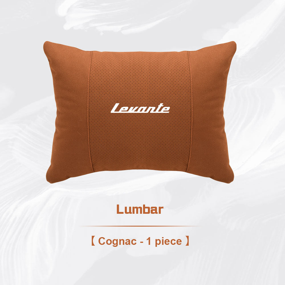 Levante Car Neck Pillow and Lumbar Support Cushion Set