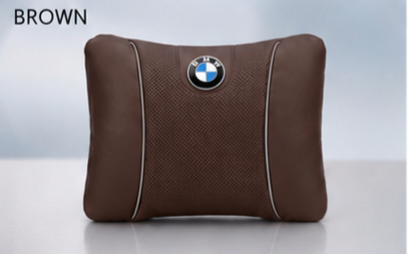 BMW Car Neck Pillow and Lumbar Support Cushion Set