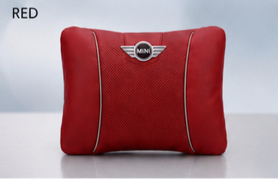 MINI Cooper Car Neck Pillow & Lumbar Support Cushion - Lumbar Red
