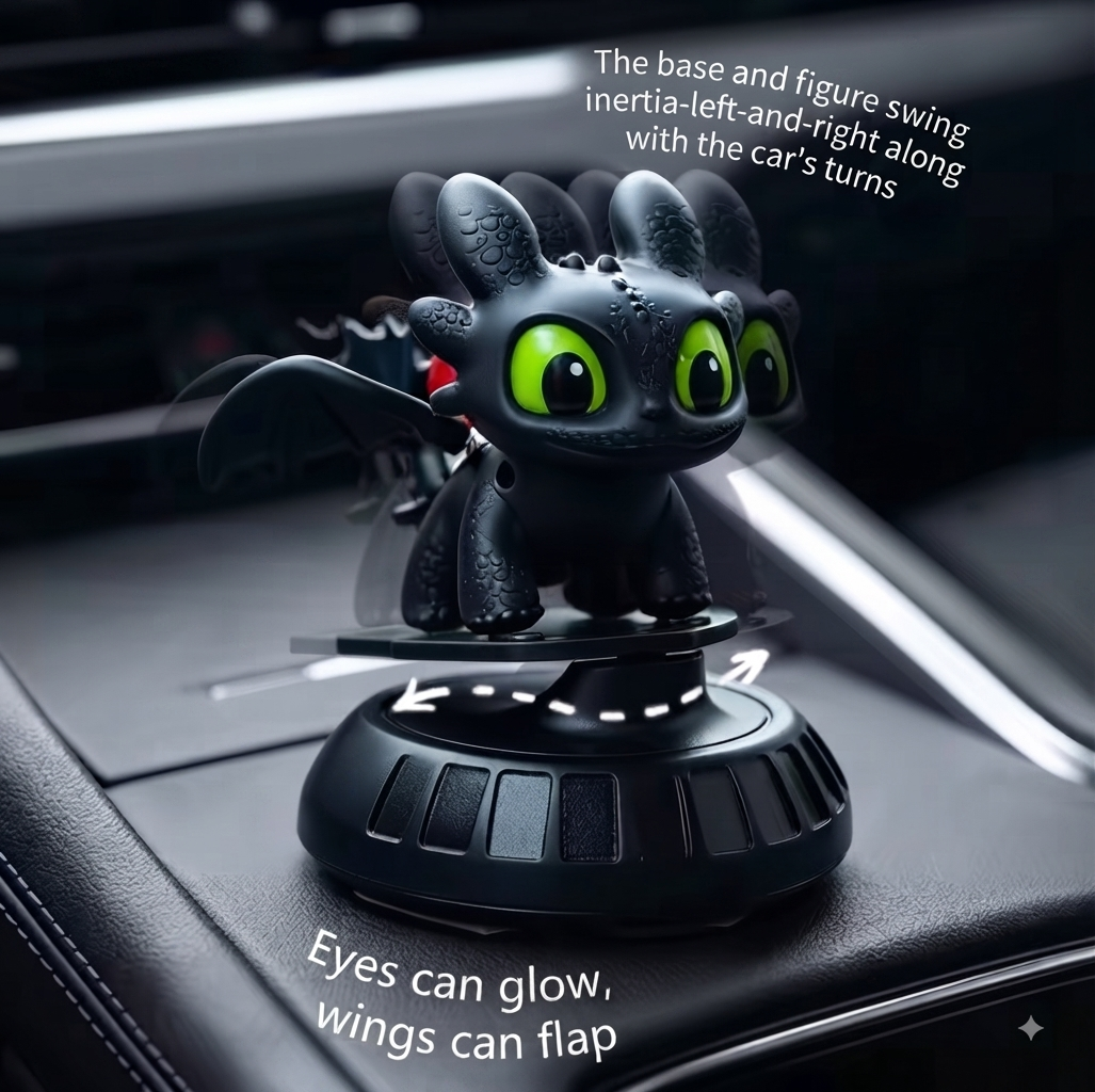 Light Up Night & Light Fury Keychain – Pearlescent Variants