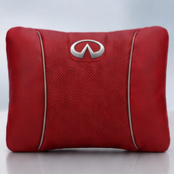 Infiniti Car Neck Pillow & Lumbar Support Cushion - Lumbar Red
