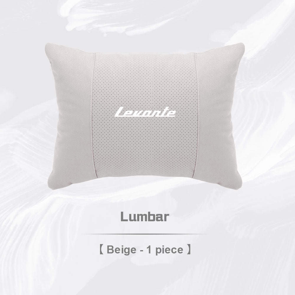 Levante Car Neck Pillow and Lumbar Support Cushion Set