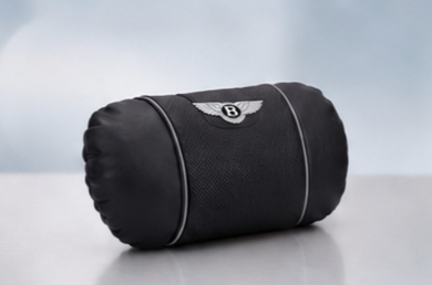 Bentley Car Neck Pillow & Lumbar Support Cushion - Headrest Black