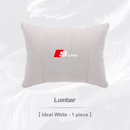 Audi S Line Neck Pillow and Lumbar Support Cushion Set