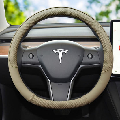 غطاء عجلة قيادة جلدي Tesla Model 3