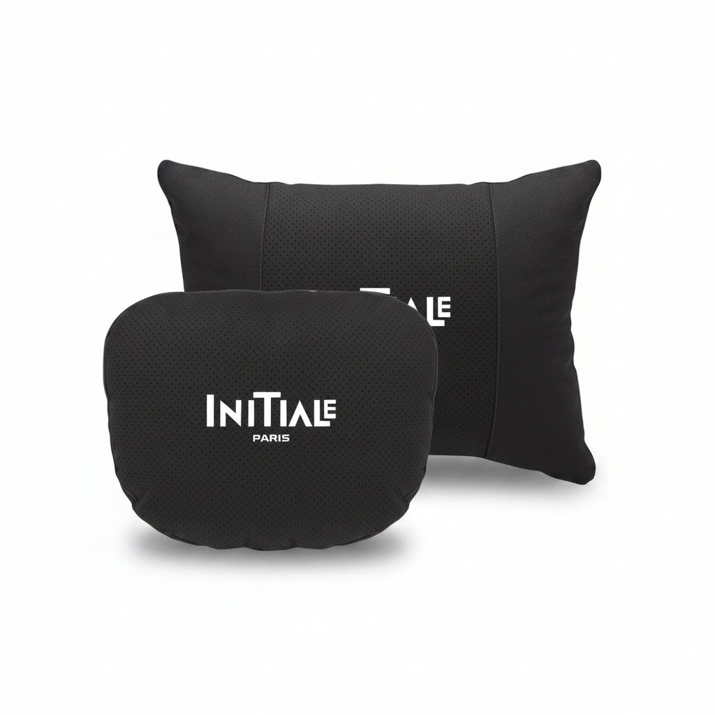 Initiale Paris Car Neck Pillow and Lumbar Support Cushion Set