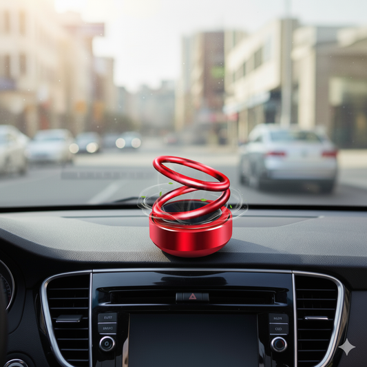 Solar Auto-Rotation Car Air Freshener – Perfume Diffuser for Car Interior - Blue