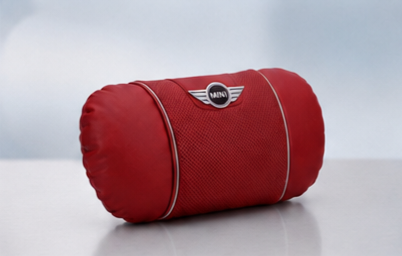 MINI Cooper Car Neck Pillow & Lumbar Support Cushion - Headrest Red