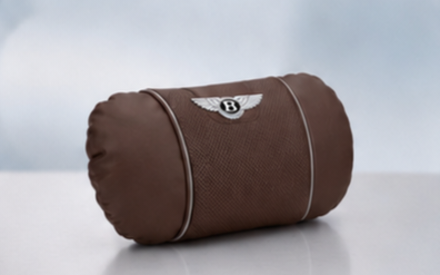 Bentley Car Neck Pillow & Lumbar Support Cushion - Headrest Brown
