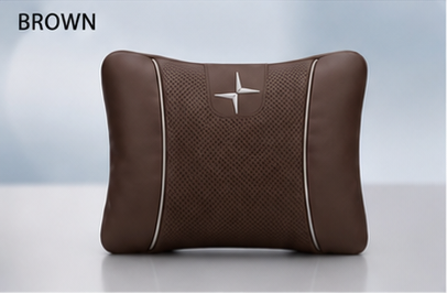 Polestar Car Neck Pillow and Lumbar Support Cushion Set