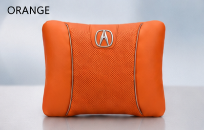 Acura Car Neck Pillow & Lumbar Support Cushion - Lumbar Orange
