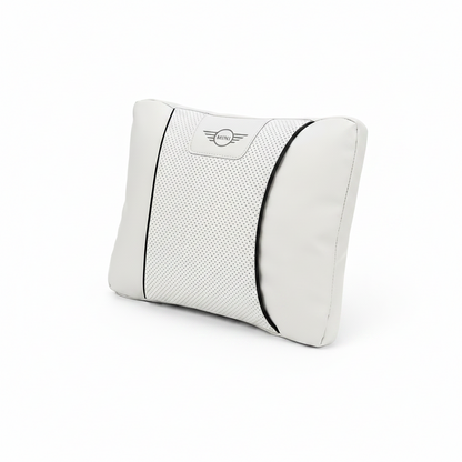 MINI Cooper Neck Pillow & Lumbar Support Cushion - White / Lumbar Cushion