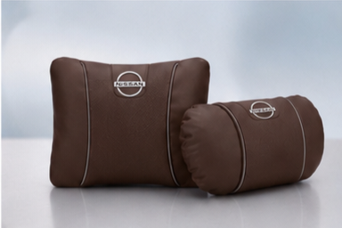 Nissan Car Neck Pillow & Lumbar Support Cushion Set
