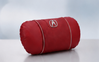 Acura Car Neck Pillow & Lumbar Support Cushion - Headrest Red