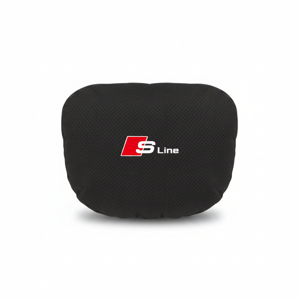 Audi S Line Neck Pillow and Lumbar Support Cushion Set