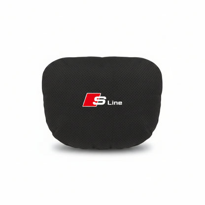 Audi S Line Neck Pillow and Lumbar Support Cushion Set