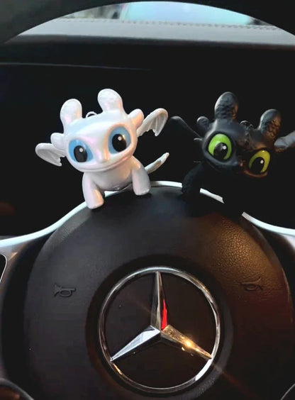 Light Up Night & Light Fury Keychain – Glowing Dragon - Light Fury