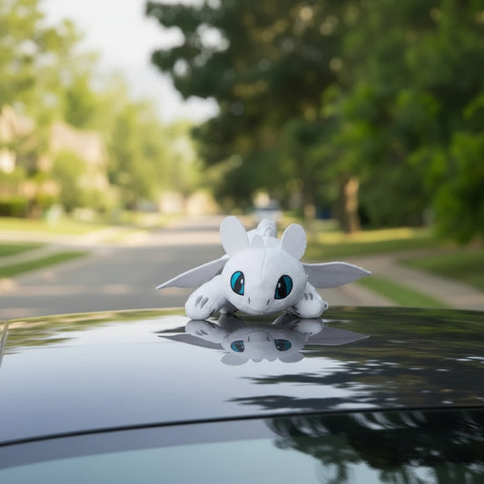 Toothless & Light Fury Dragon Car Roof Decoration - Light Fury