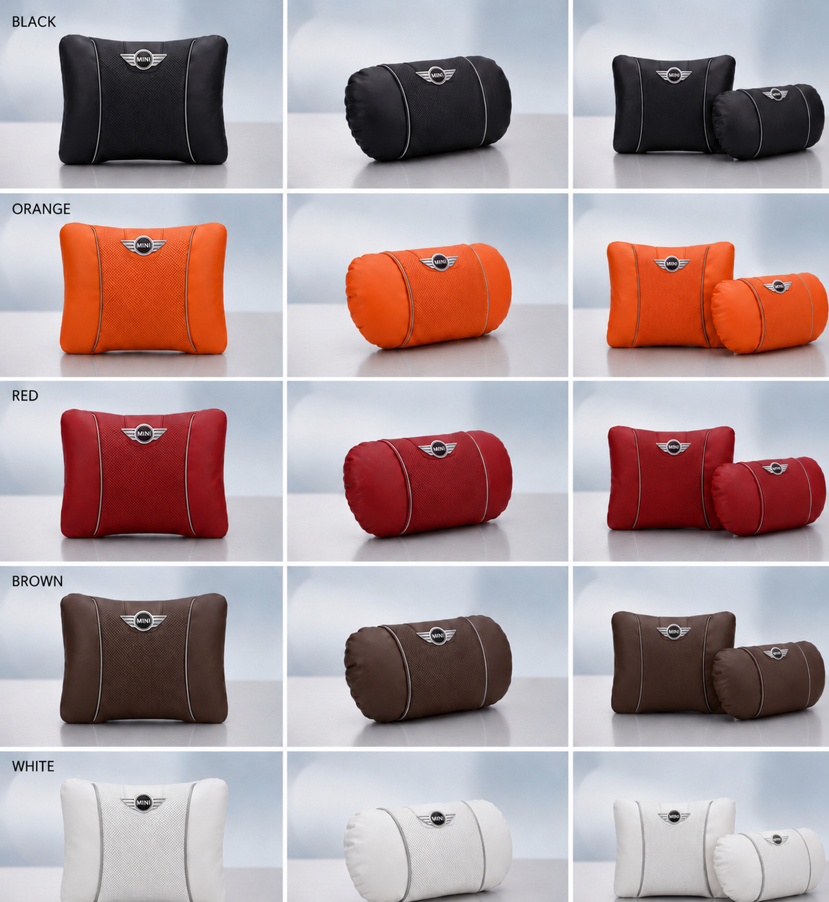 MINI Cooper Car Neck Pillow & Lumbar Support Cushion