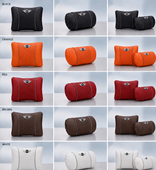 MINI Cooper Car Neck Pillow & Lumbar Support Cushion