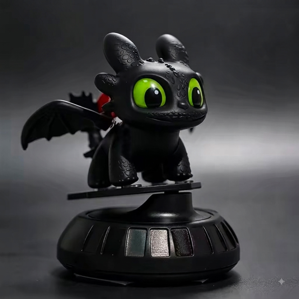 Light Up Night & Light Fury Keychain – Pearlescent Variants