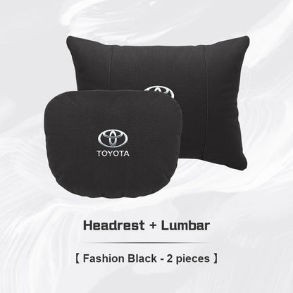 Toyota Neck Pillow and Lumbar Support Cushion Set