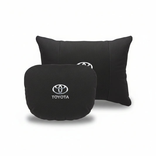 Toyota Neck Pillow and Lumbar Support Cushion Set