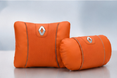 Renault Car Neck Pillow & Lumbar Support Cushion Set