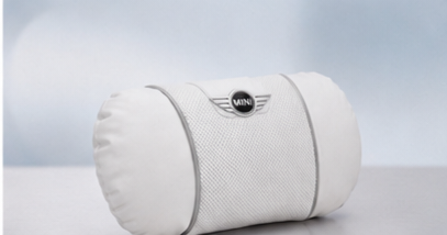 MINI Cooper Car Neck Pillow & Lumbar Support Cushion - Headrest White