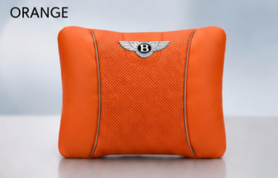 Bentley Car Neck Pillow & Lumbar Support Cushion - Lumbar Orange