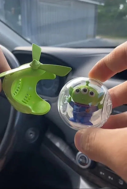Alien Flying Ball Car Air Freshener with LED Light